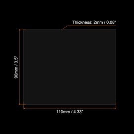 PATIKIL Welding Len 4.33 x 3.54 Inch/110 x 90 mm, 3 Pack Hardened Glass Filter Plates Covers Replacement for Weld Helmet Hood