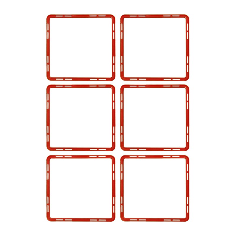 Cawila Academy Square, Set of 6, Blue, One Size