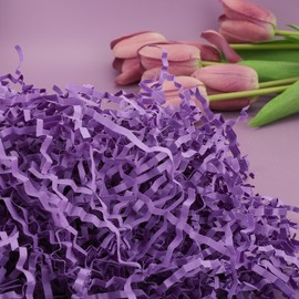 TCAIRG - 6 oz Purple - Crinkle Cut Paper Shred Filler great for Gift Wrapping, Basket Filling, Birthdays, Weddings, Anniversaries, Valentines Day, and other occasions