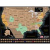 4D Cityscape Puzzle - Scratch Off : USA Travel Map