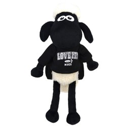 NICI Niki Shaun the Sheep Shaun Classic 9.8 inches (25 cm) / Rabbit Black Hoodie 2023 Zodiac Rabbit