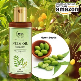 TNW-THE NATURAL WASH Pure Cold Pressed Neem Oil for Skin and Hair Pack of 2 Each - 100 ml