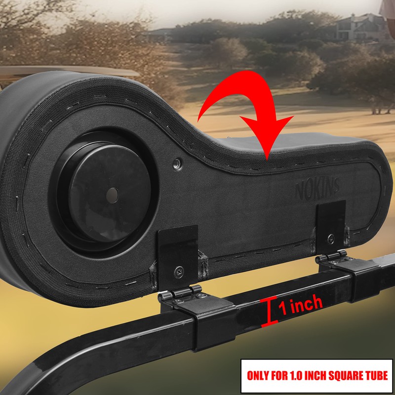 NOKINS Golf Cart Diamond Flip Armrest with Cup Holder, No