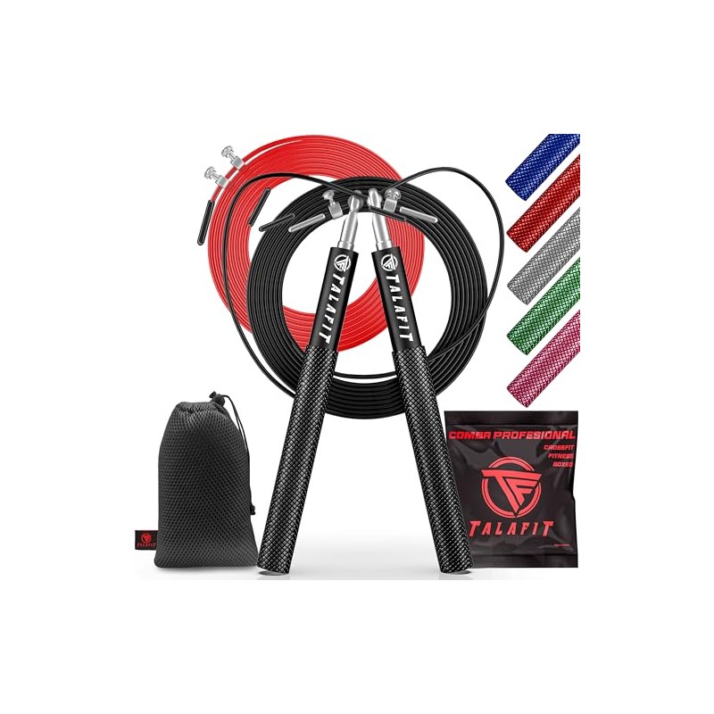 TALAFIT Professional Crossfit Skipping Rope | Adjustable Fitness Skipping Rope