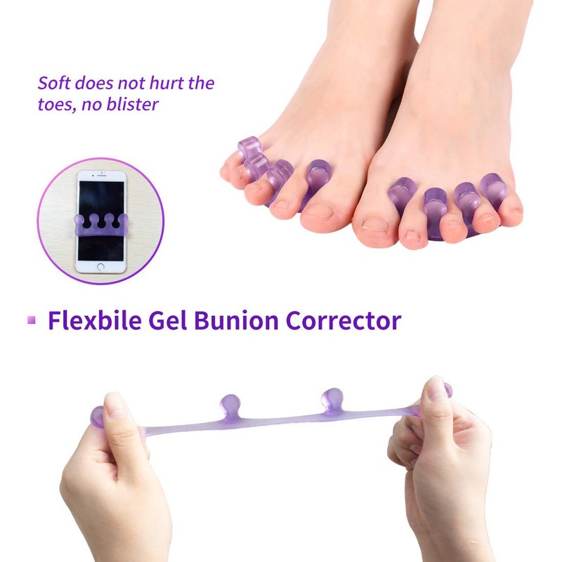 SUNFATT Toe Separators for Pedicure,Toe Spacer,Toe Separators use for Separation
