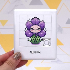 Azeeda 'Cute Iris Flower' Sliding Puzzle (PZ00038482)