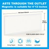 6 PCS White Magnetic Vent Covers-4x12 Magnetic Air Vent Covers