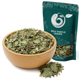 NY Spice Shop Milk Thistle Herbal Tea - 4 Ounce Loose Silybum Marianum - Botanical Milk Thistle Dried Herb Leaves - Natural Loose Herbal Leafs for Tea Infusions & Blends