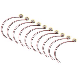 uxcell 10 Pcs Piezo Discs 12mm Acoustic Pickup Transducer Ceramic Leads Trigger Buzzer Drum Guitar