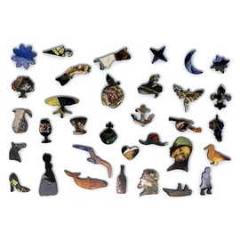 Wooden Jigsaw Puzzle for Adults - Great Paintings - 366 Unique Wooden Pieces - Made in USA by Nautilus Puzzles