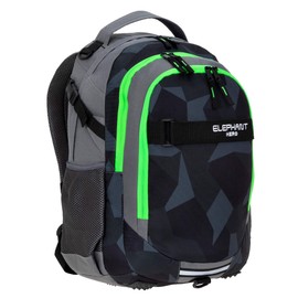 Elephant Hero Signature School Backpack Boys Girls 12770 2-Piece Set Including Pencil Case Box, Cyber Camo Green, Backpack