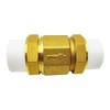 Brass In-Line Check Valve 1-1/4 inch,One Way Valve for Connection