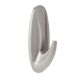 Command Medium Designer Metal Look Hook 17081BN Brushed Nickel 17081BNFGN