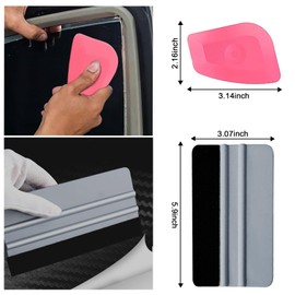 Car Window Tint Kit, Shackcom 6 Pcs Professional Vinyl Wrap Application Tool Kit for Window Film, Wallpaper, Car Wrapping and All Vinyl Wrap