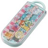 Skater TACC2AG-A Children's Cutlery Set, Lunch, Chopsticks, Spoon, Fork, Made