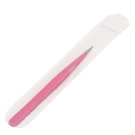 G.S Tweezers for Ingrown Hair - Stainless Steel Precision Sharp Tweezers for Splinters, Ticks and Glass Removal - Best for Eyebrow Hair, Facial Hair Removal - Steel Pointy (Pink) Best Quality