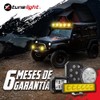 2 Faros Rectangulares con 8 Leds 32 Watts Luz Blanca