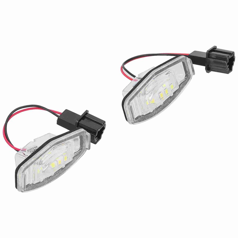 Pair of LED License Plate Lamp White Light 34100S0A013 Fit