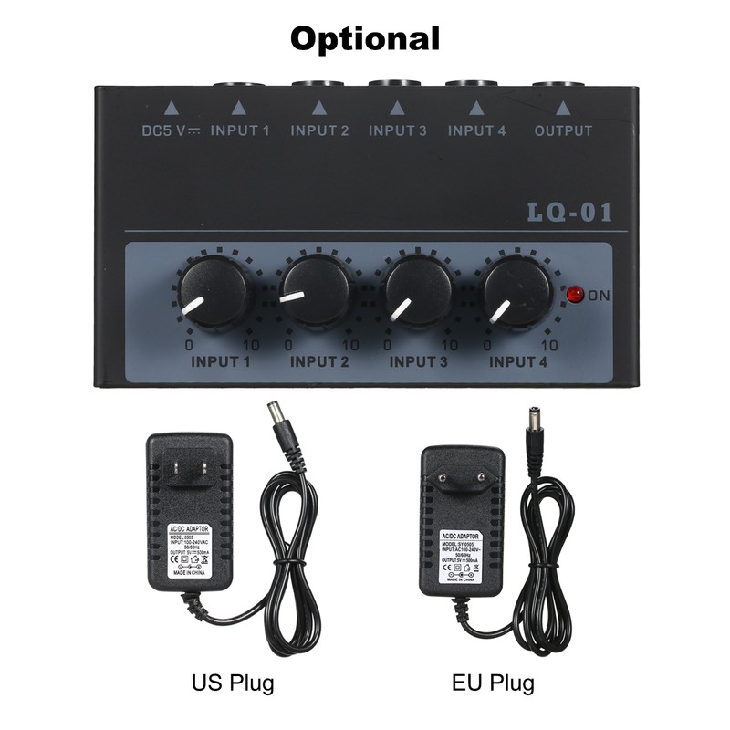Ultra Low Noise 4 Channel Mixer 4 Input 1 Output