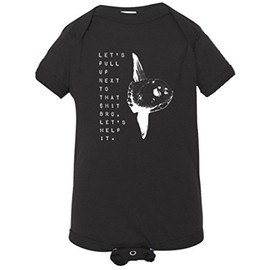 PleaseMeTees Baby Ocean Sunfish Lets Pull Up Next HQ Jumpsuit-Black-6M