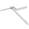 SPARES2GO Gutter Rise & Fall Bracket Universal Galvanised Steel Adjustable