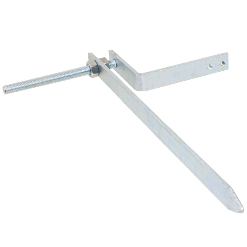 SPARES2GO Gutter Rise & Fall Bracket Universal Galvanised Steel Adjustable