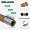 QDWIS Wood Curtain Rods for Windows 72 to 144 Inch,1''
