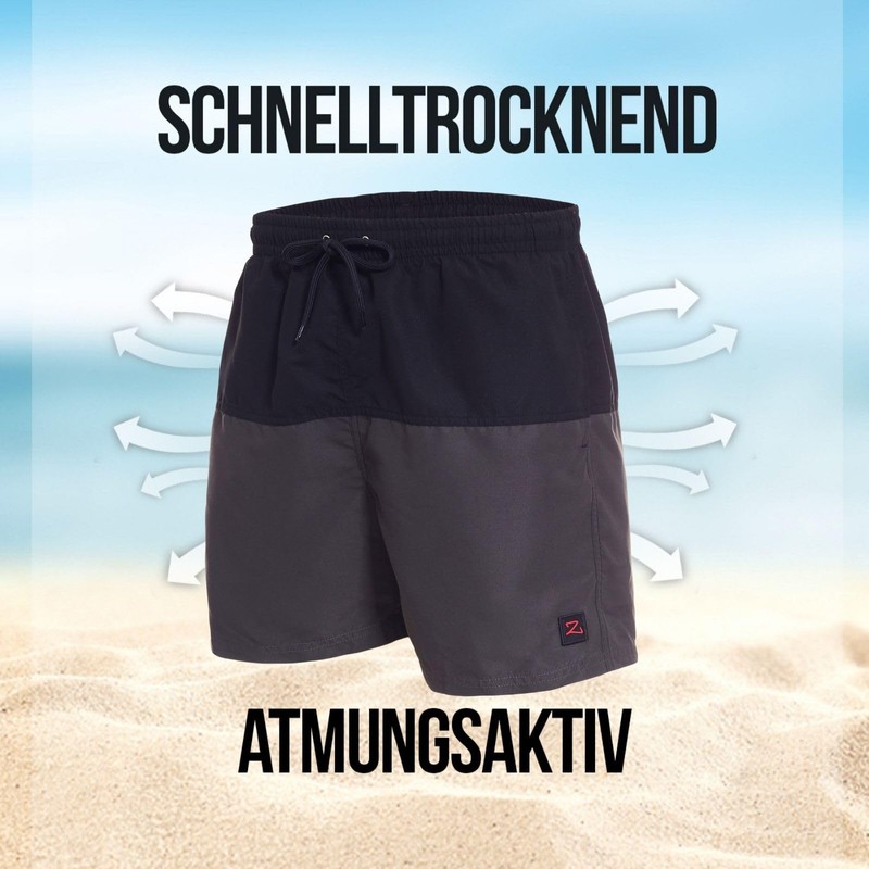 Men's Swimming Trunks – In Various Colours - blue, size: