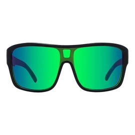 CARVE Anchor Beard Sunglasses – Gloss Black Frame, Green Mirror Lens, Hand Finished, 100% UV Protection, Lightweight Shield