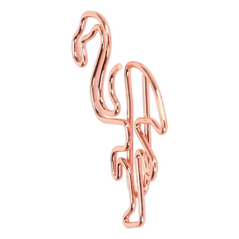 100pcs Flamingo Paper Clip Cute Animal Shape File Note Page