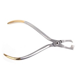 Orthodontic Band Removing Plier, Molar Band Remover Forceps with White Removable Cap, Used for Bracket, Bands, Wire, Banded Device Removal - Dental Surgical Tools Instrument Bracket