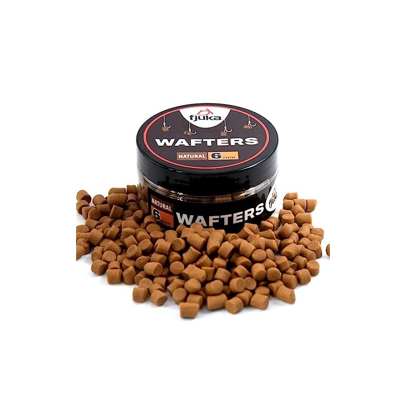 Fjuka Wafters 6mm | Natural | Hookbait Pot | Semi-Buoyant