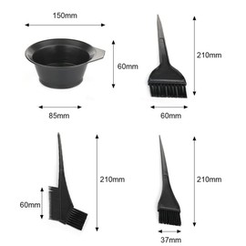 KEAIDUO 7pcs Hair Dye Coloring Kit, Hair Tinting Bowl, Dye Brush, Ear Cover, Wide Tooth Comb DIY Hair Dying Brush and Bowl Set for Home Salon