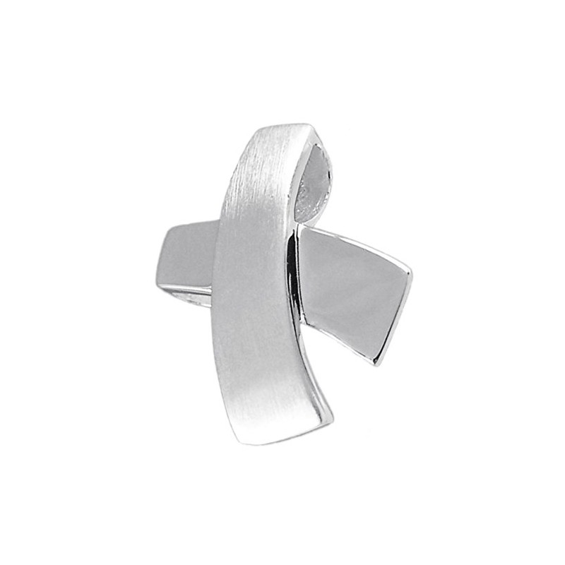 Vinani ACF-EZ Cross Pendant Matt Shiny 925 Sterling Silver, Sterling