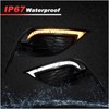 KEEGTBOX Switchback White/Amber LED DRL Front Fog Daytime Running Light