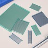 MECCANIXITY 2Pcs Breadboard Solderable 100mm x 100mm Green Circuit PCB