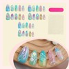 ONPRESS 30Pcs Summer Shell Press on Nails Medium Almond Fake