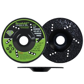 BrushAll Diamond Cut-Off and Grinding Wheels (4.5" Diamond Cut-Off and Grinding Wheel)
