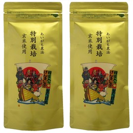 Brown Rice Tea with Matcha, 3.5 oz (100 g), Set of 2 Bags