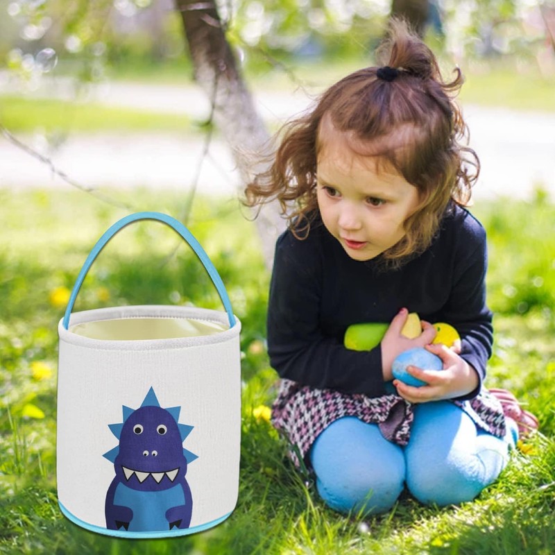 Leesgel Easter Baskets, Dinosaur Easter Basket for Kids, Easter Egg