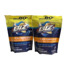 Biz  2 BIZ Stain & Odor Eliminator Laundry Detergent Pow Booster Color Safe 8 Oz Ea