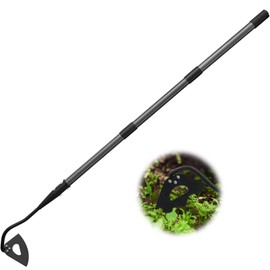 COCONUT Garden Hoe, 54 inch Long Handle Weeding Hollow Hoe Garden Tool, Heavy Duty Gardening Hoe with Durable Blade for Loosening Planting