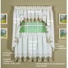 Today's Curtain Verona Reverse Embroidery Valance, 14", Ecru/Antique