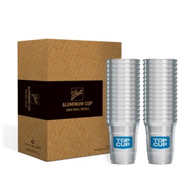 Top Cup by Ball – 16 Ounce, 30 Count, Reusable Aluminum Party Cups | Cold-Holding, Recyclable, Made in USA
