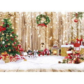 LYWYGG 7x5FT Christmas Backdrop Christmas Tree Backdrop Photography Studio Photography Prop CP-551