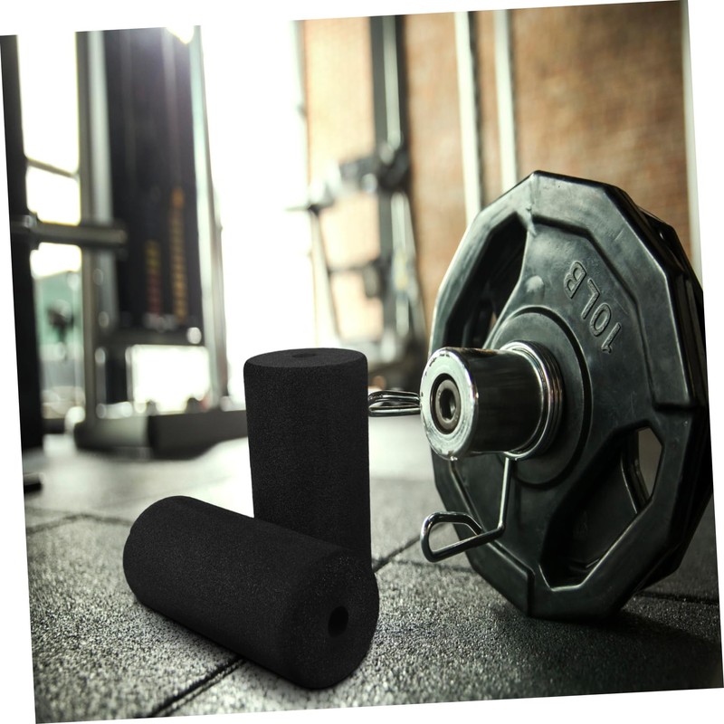 BIUDECO Body Workout Support 2pcs Gym Equipment Parts Black Sponge