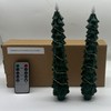 Christmas Tree Taper Candles with Flickering String Lights, 7.9 Inch