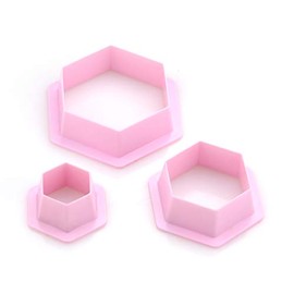 Pati-Versand Hexagon Cookie Cutter Set of 3