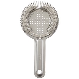 Sanpo Sangyo YUKIWA Q-03302025 Mixing Glass Cocktail Strainer, Silver, H4.5 inches (11.5 cm), Baron/No Ears