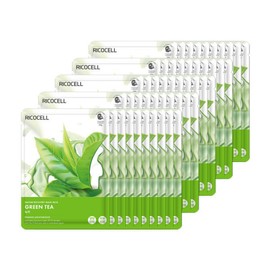 formulaLycocell Ricocell Nature Recovery Mask Pack Green Tea 23g x 50 sheets / 리코셀 네이처 리커버리 마스크팩 녹차 23g x 50장